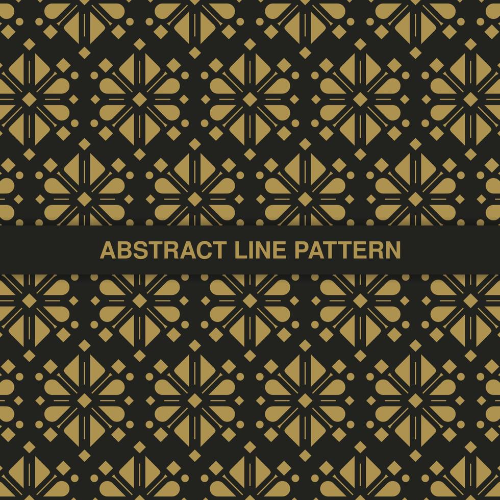 flat ornament line pattern design vector