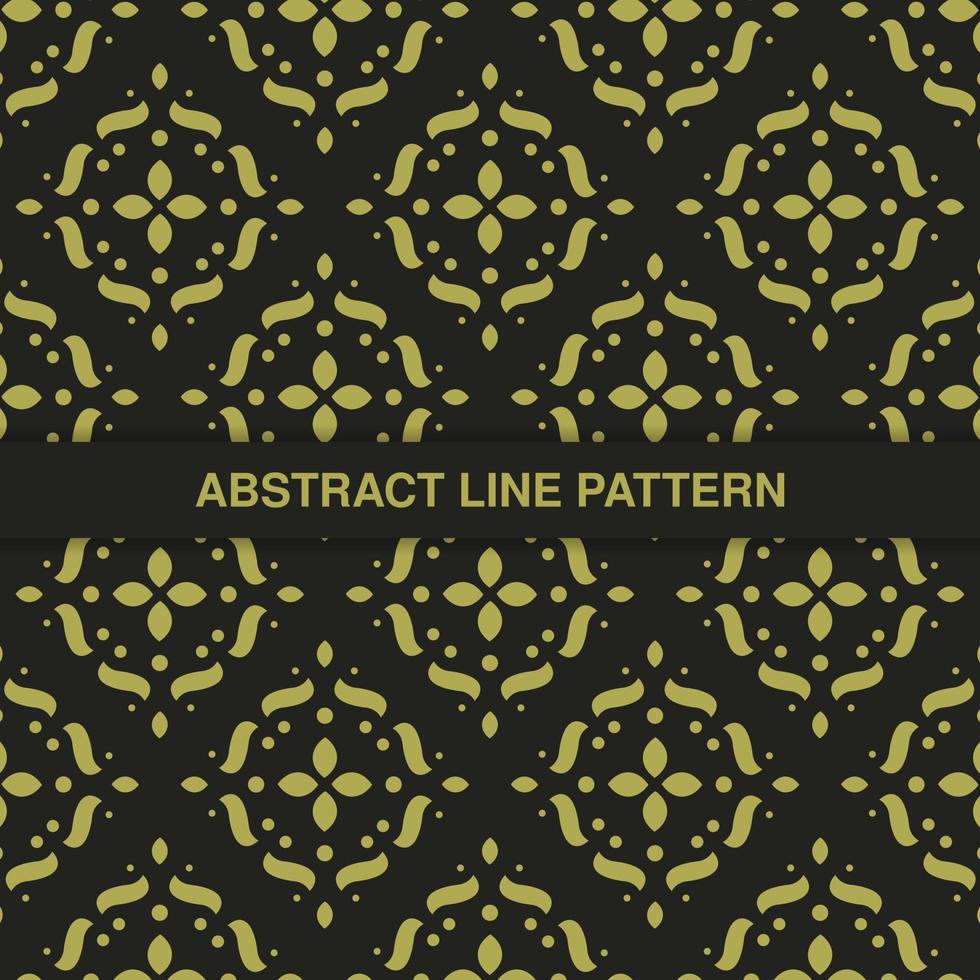 flat ornament line pattern design vector