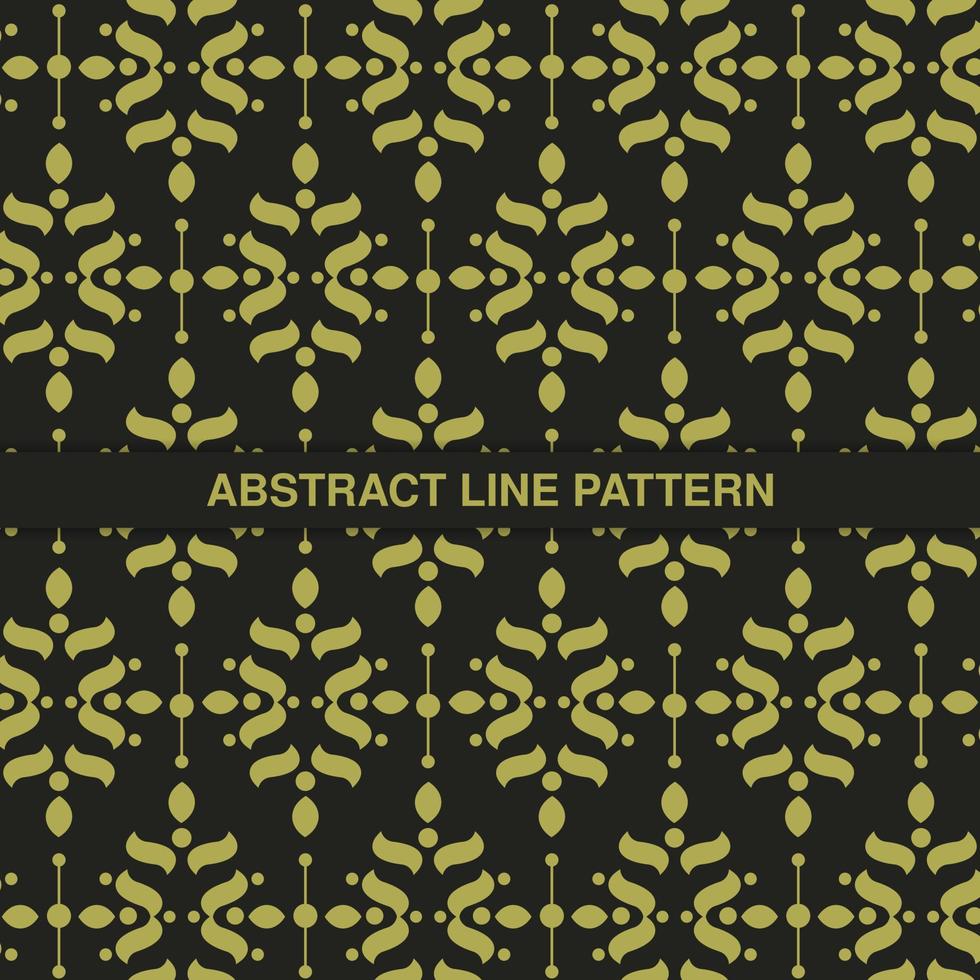 flat ornament line pattern design vector