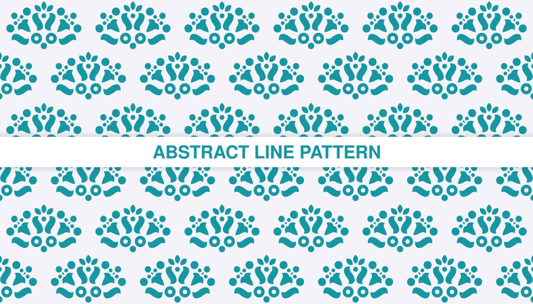flat ornament line pattern design vector