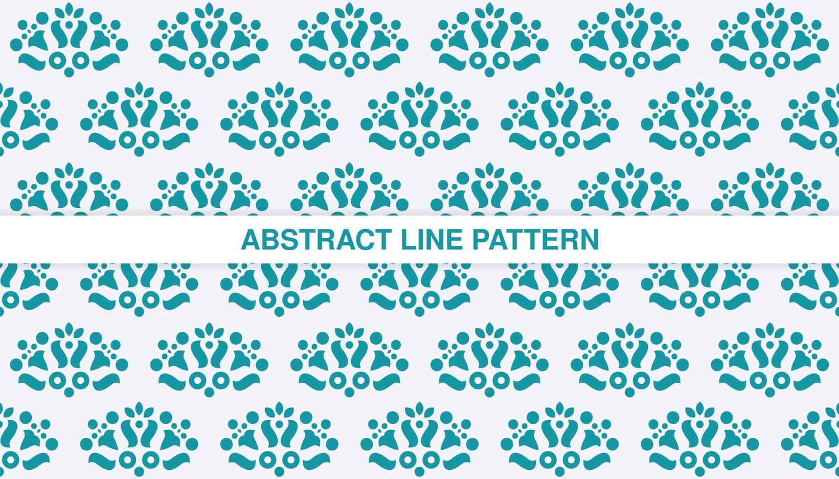 flat ornament line pattern design vector