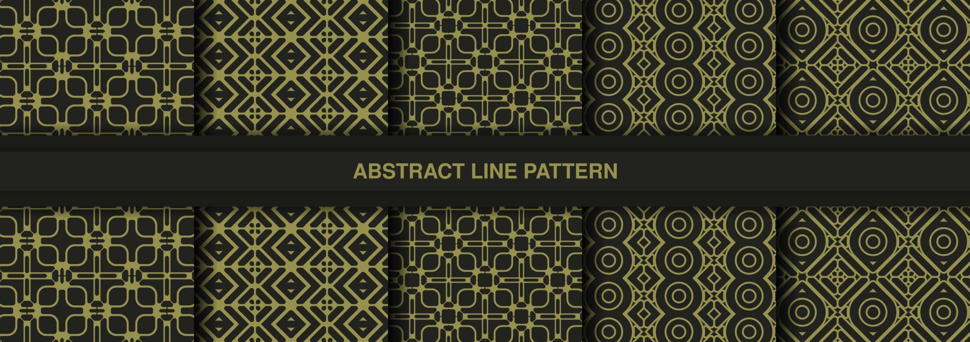 Collection of seamless ornamental ethnic patterns vector