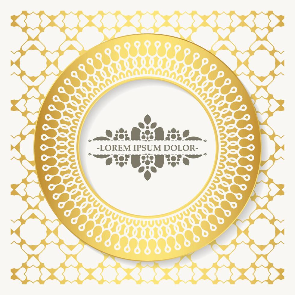 Luxury calligraphy ornament frame line design vector