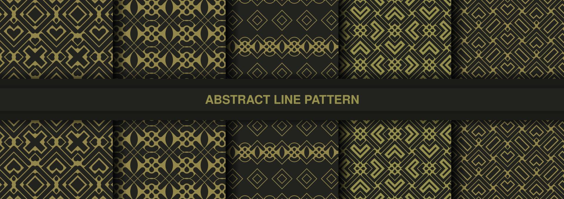 Collection of seamless ornamental ethnic patterns vector