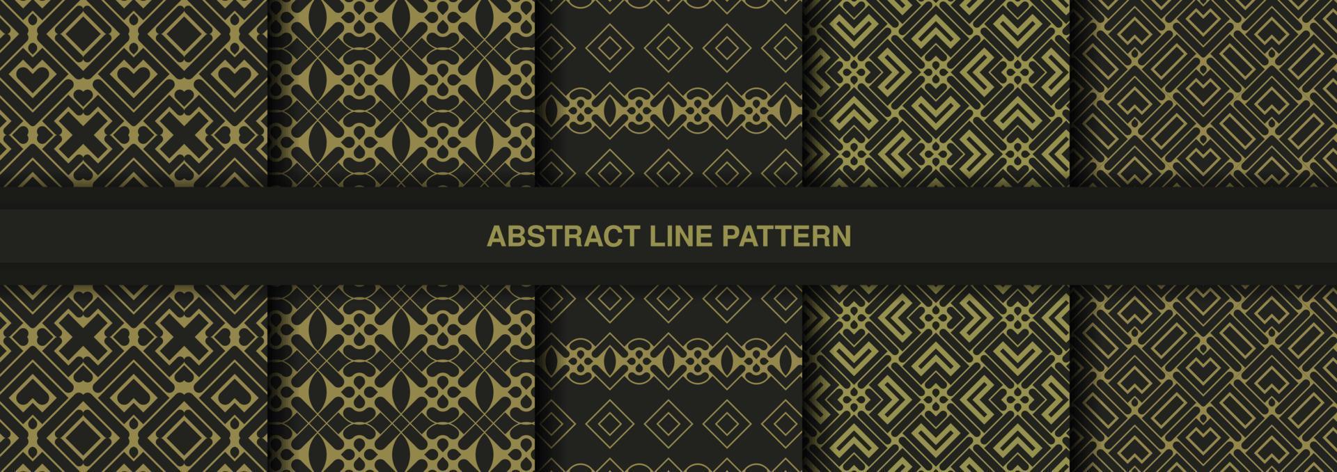 Collection of seamless ornamental ethnic patterns vector