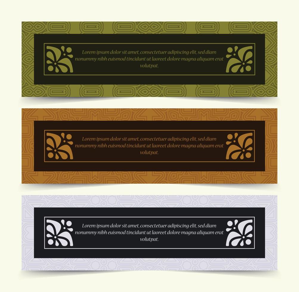 Vintage ornament greeting card vector template. Retro wedding invitation, advertising or other design and place for text. Flourishes ornamental frame and pattern background.