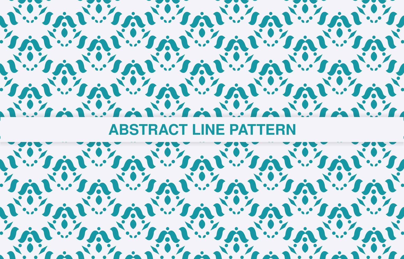 diseño de patrón de línea de adorno plano vector