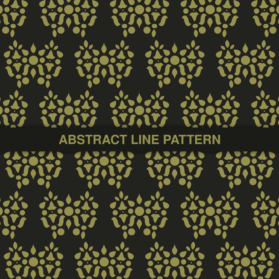flat ornament line pattern design vector