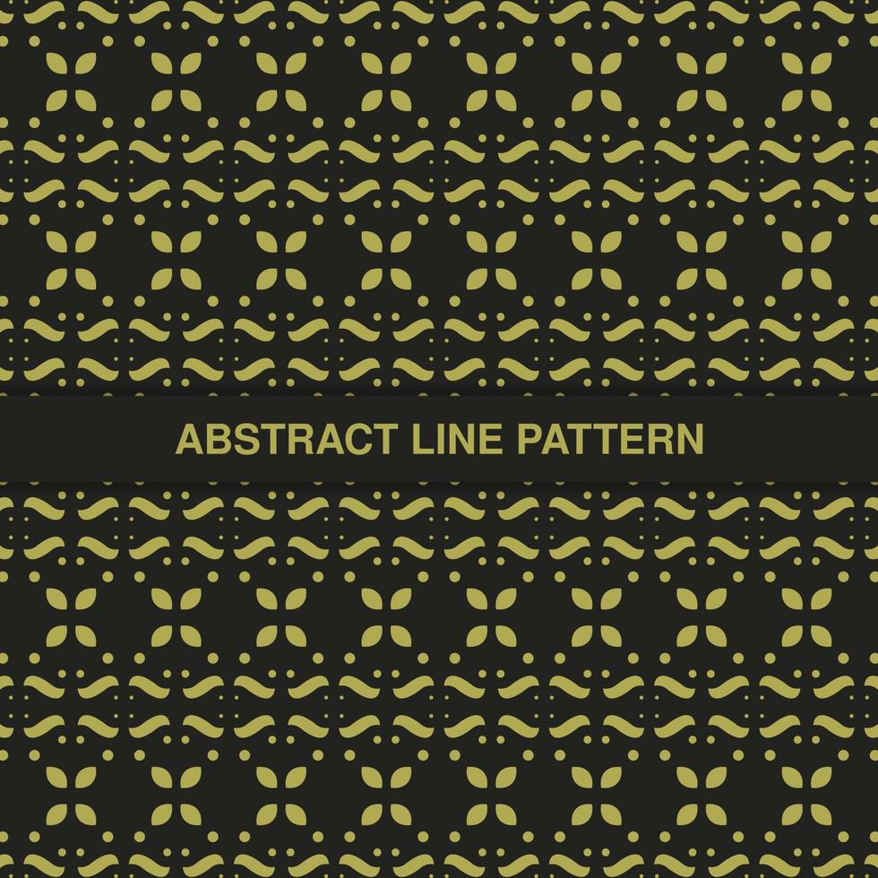 flat ornament line pattern design vector