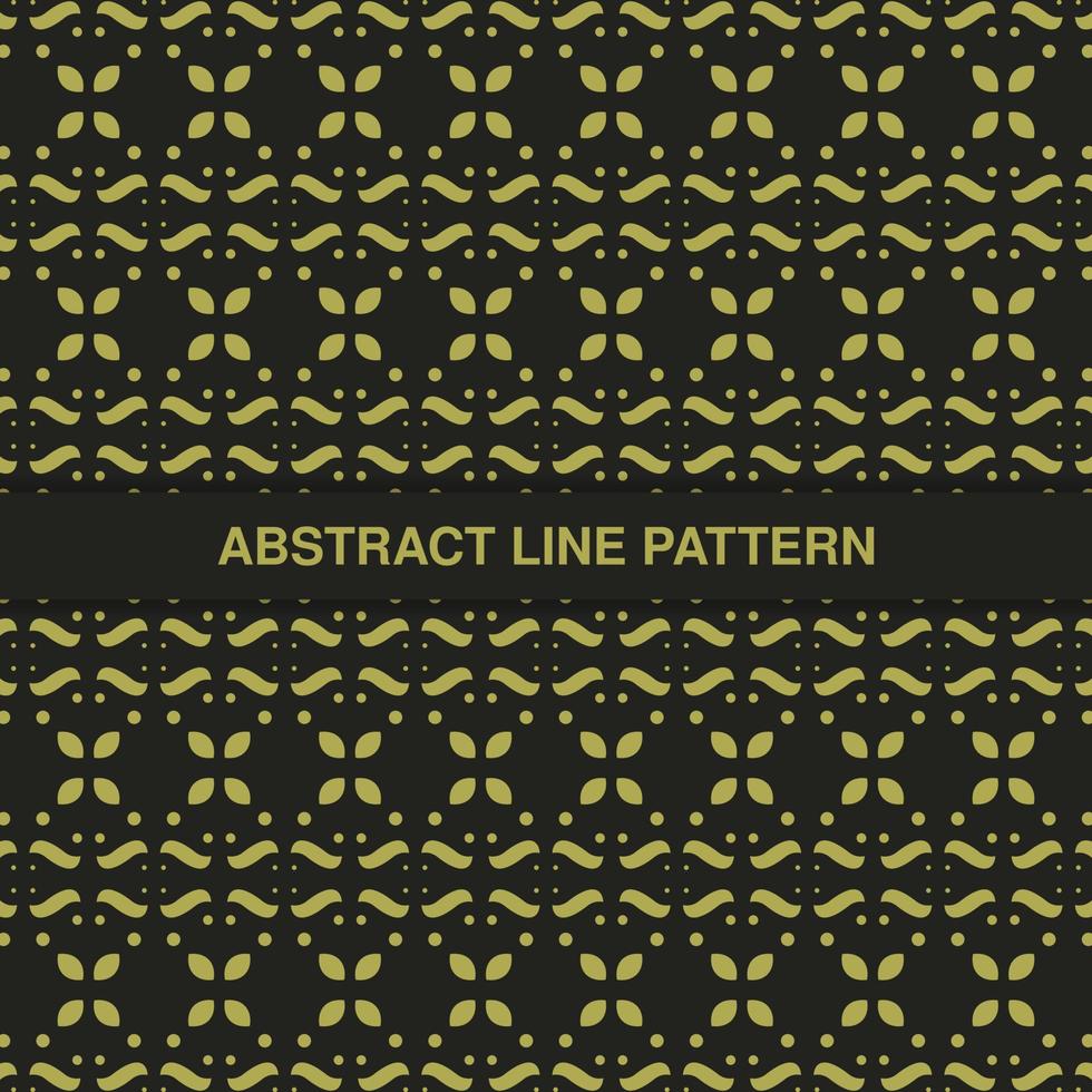 flat ornament line pattern design vector