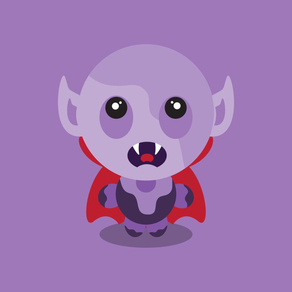 halloween celebration with baby dracula vector