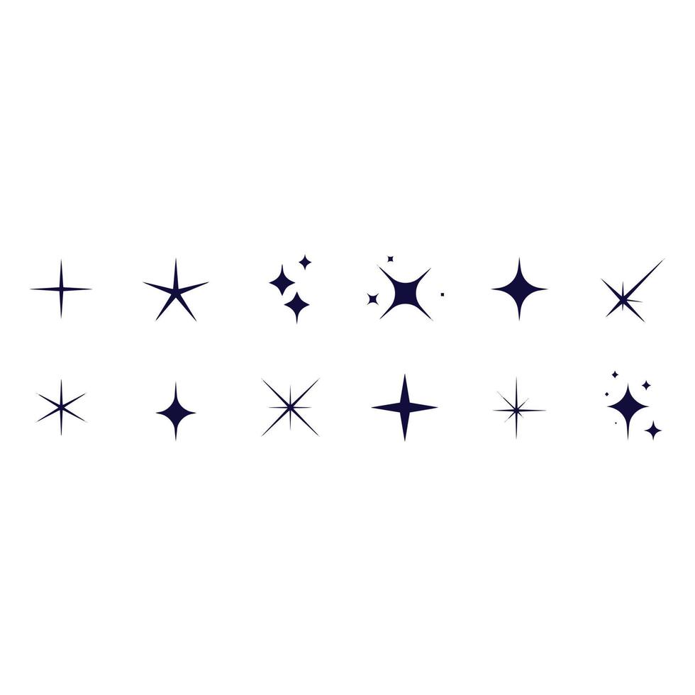 sparkle icons vector design