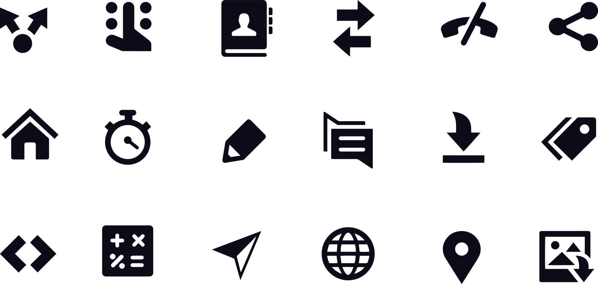 Extras Variations icons vector design