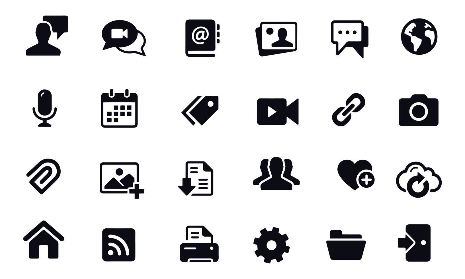 Communication Icons vector design