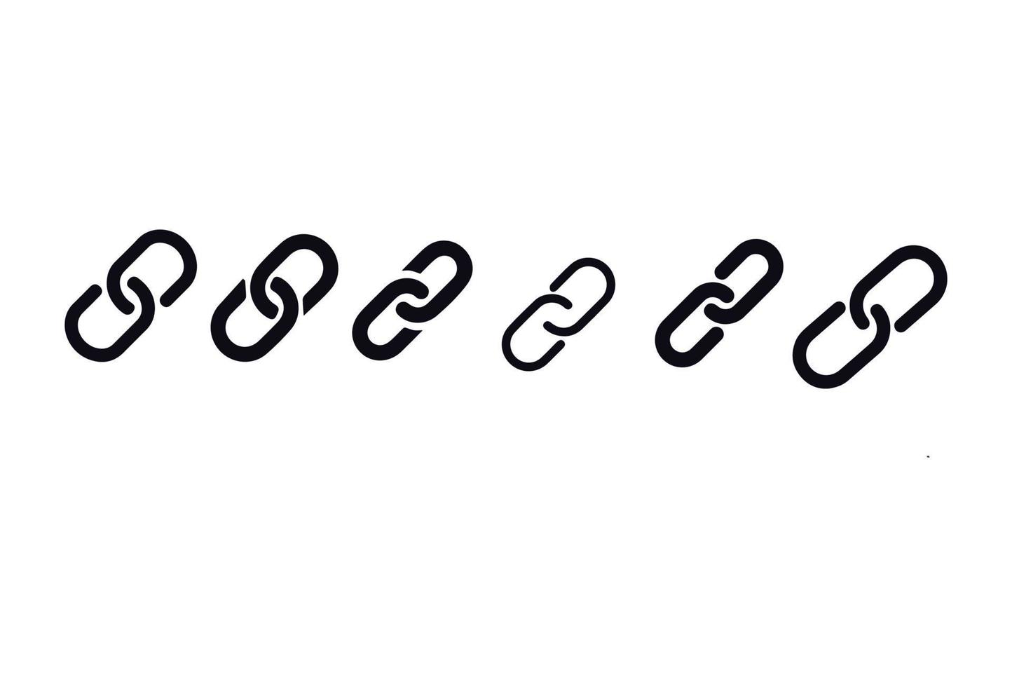 chain sign set vector design