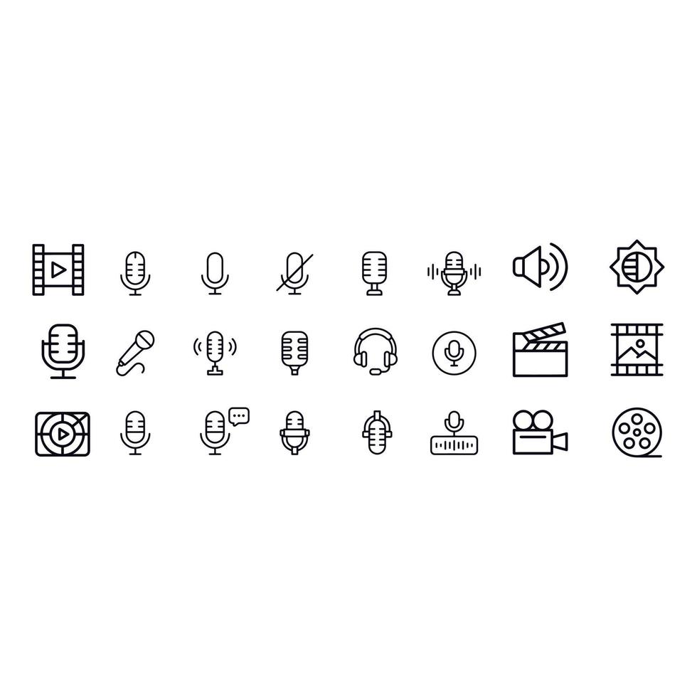 Movie and audio Making and Video Editing vector