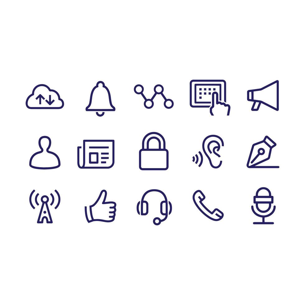 Communication Icons vector design