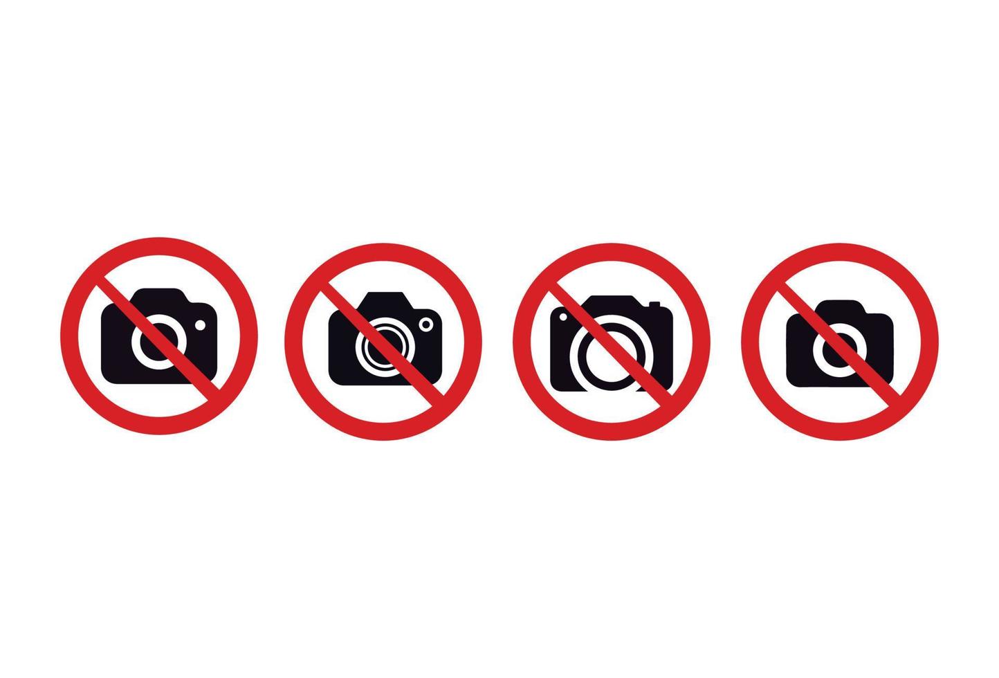 No photo camera vector icons vector design