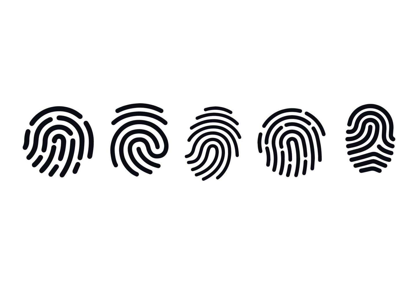id app icon fingerprint vector design