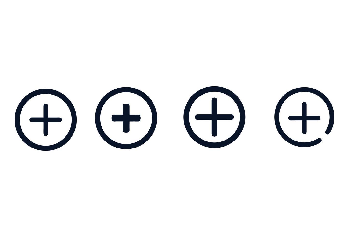 plus button icons vector design