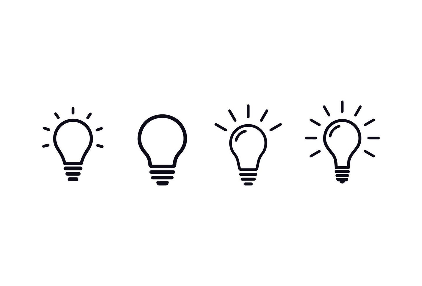 lightbulb icons vector design