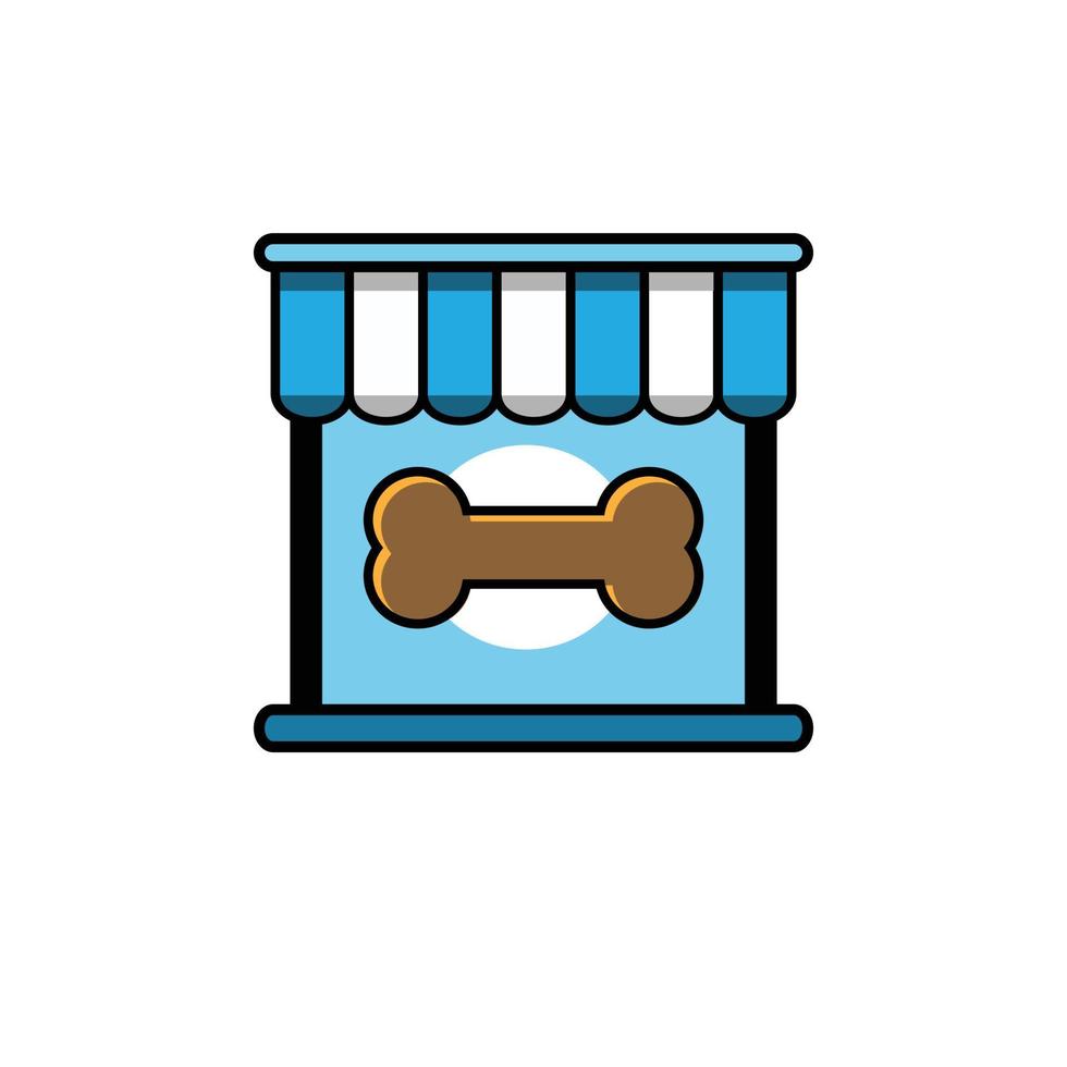 dog food shop vector