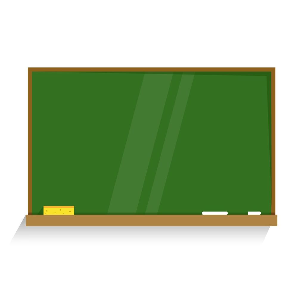 Empty school green board vector