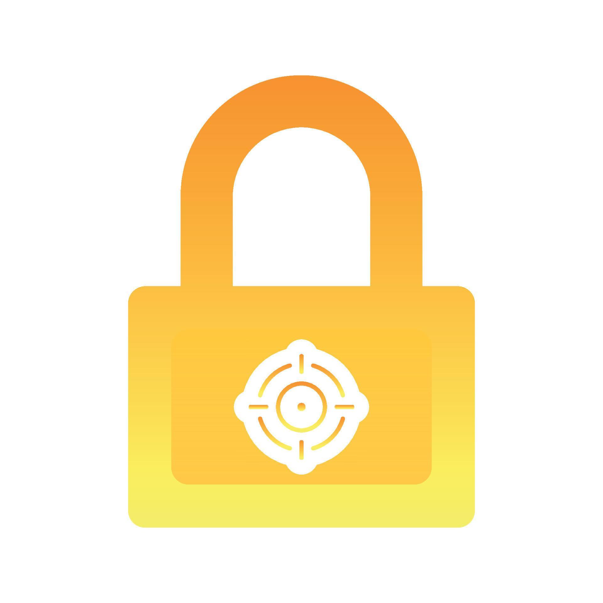 target lock logo gradient design template icon element 10619358 Vector