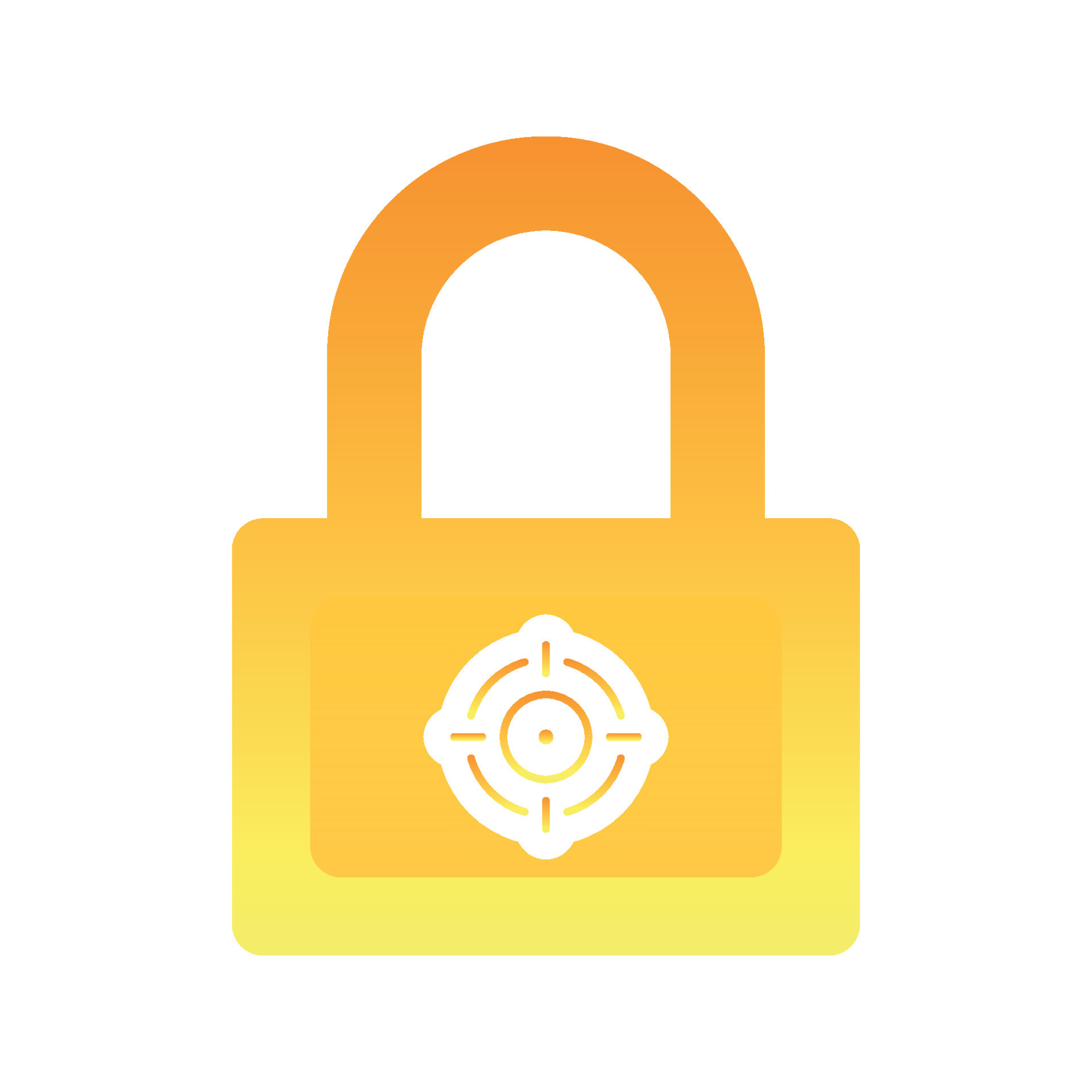 target lock logo gradient design template icon element 10619358 Vector