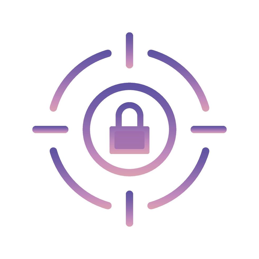target lock logo gradient design template icon element 10619361 Vector