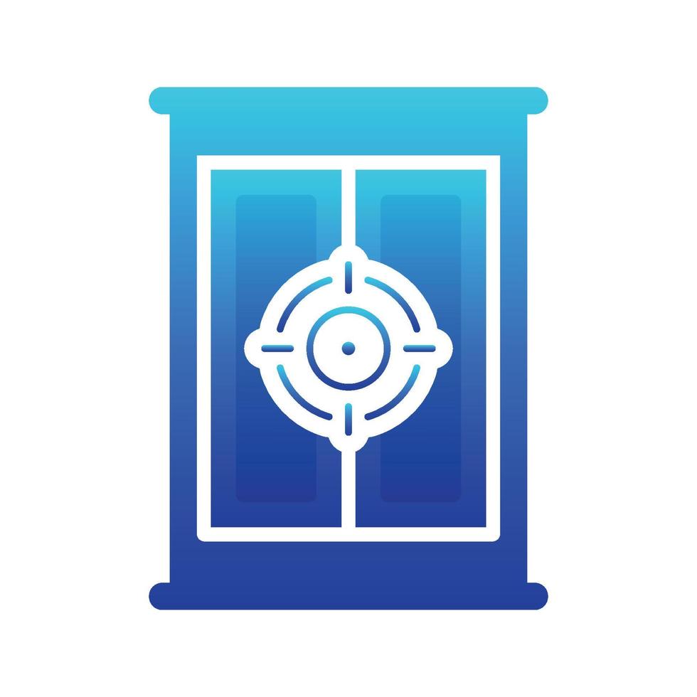 target furniture logo gradient design template icon element vector