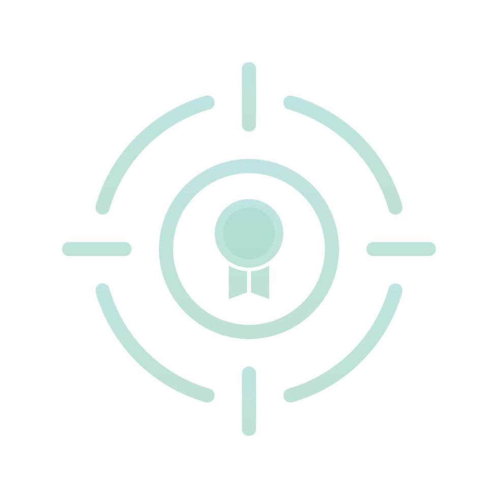 target medal logo gradient design template icon element vector