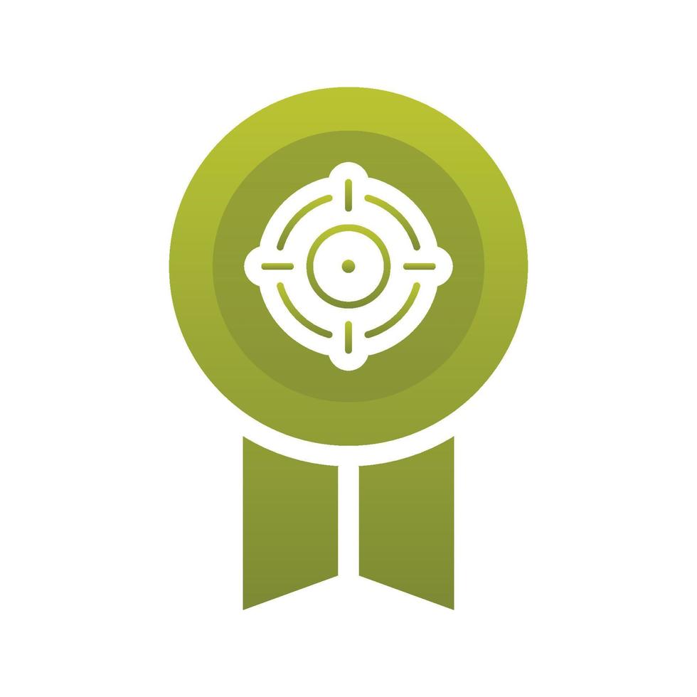 target medal logo gradient design template icon element vector