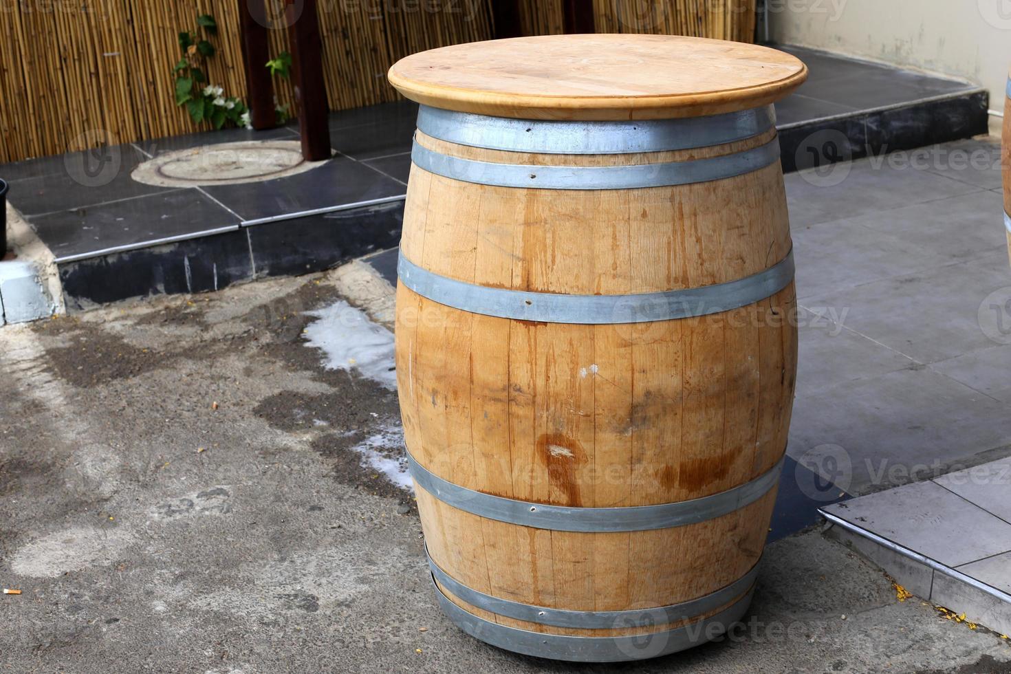 New use of an old barrel. photo