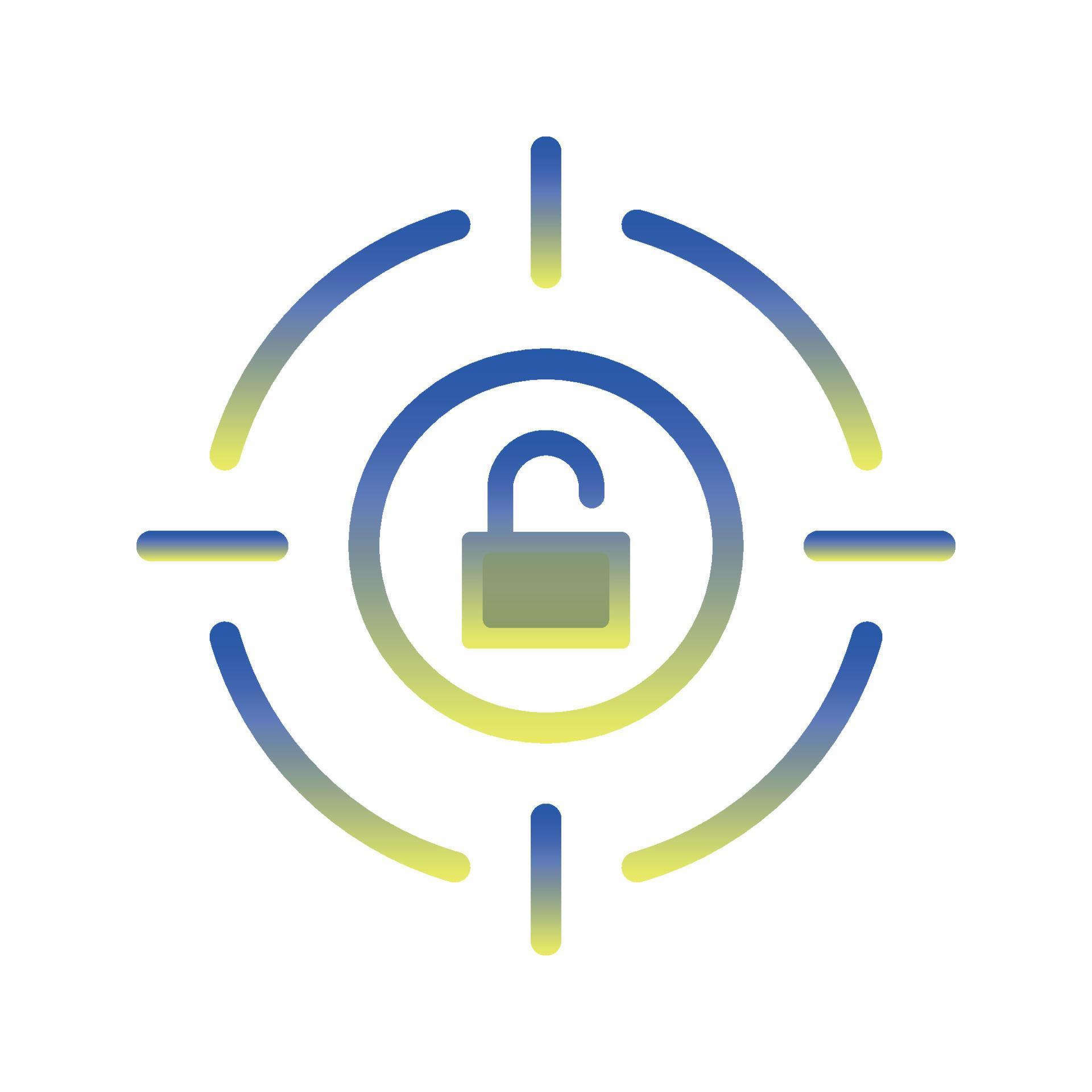 target padlock logo gradient design template icon element 10619452