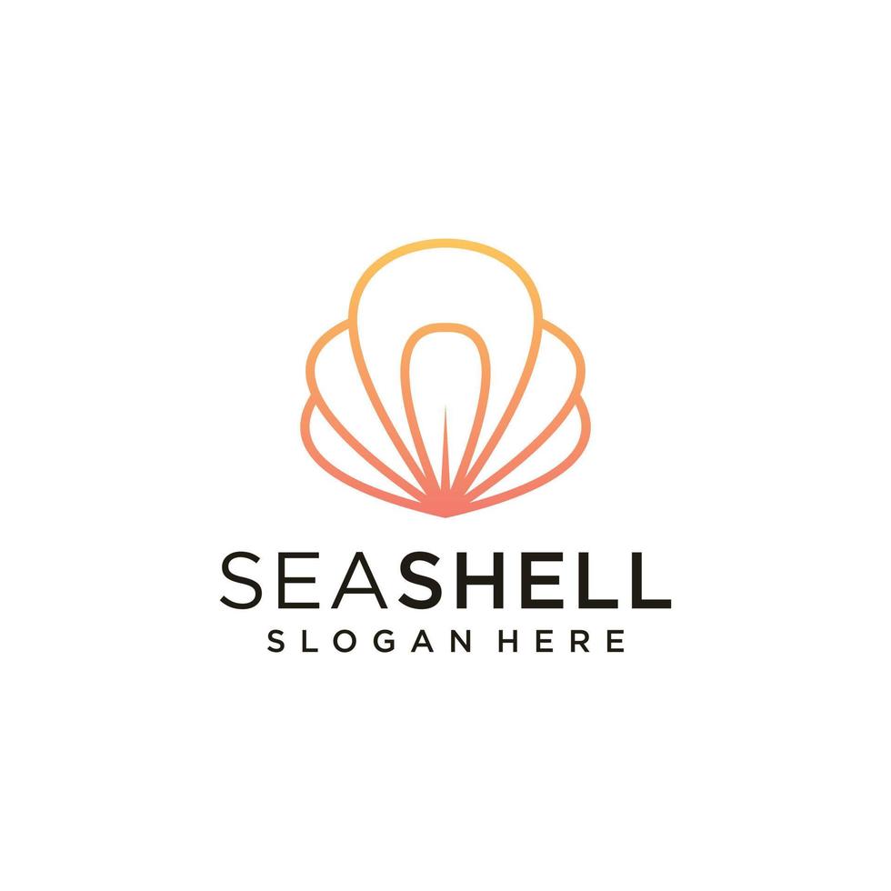 Shell logo and business card set inspiration vector