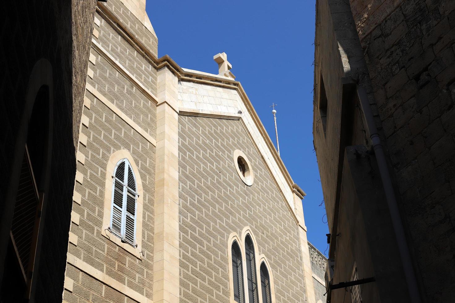 acre israel 18 de enero de 2020. la antigua ciudad portuaria de akko en el noroeste de israel en el mar mediterráneo. foto