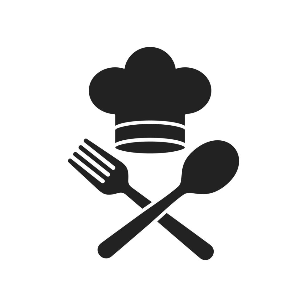 icono de gorro de chef vector