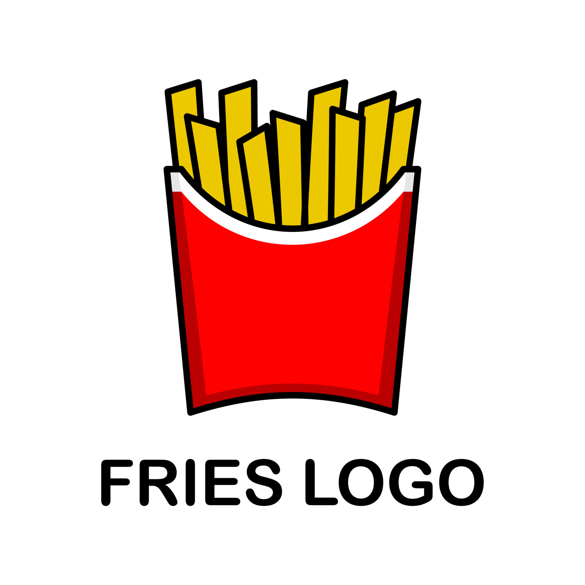 french fries logo 10619651 Vector Art at Vecteezy