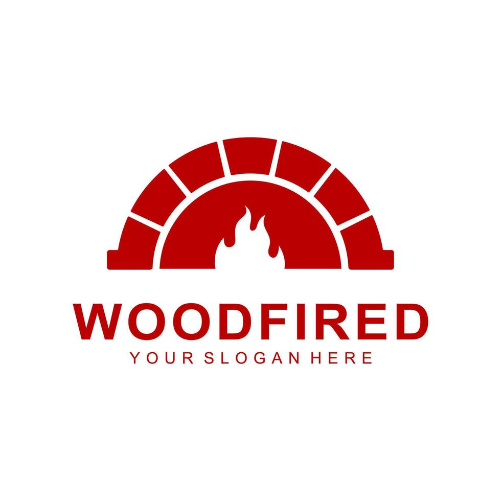 Firewood Oven and Woodfired logo vector