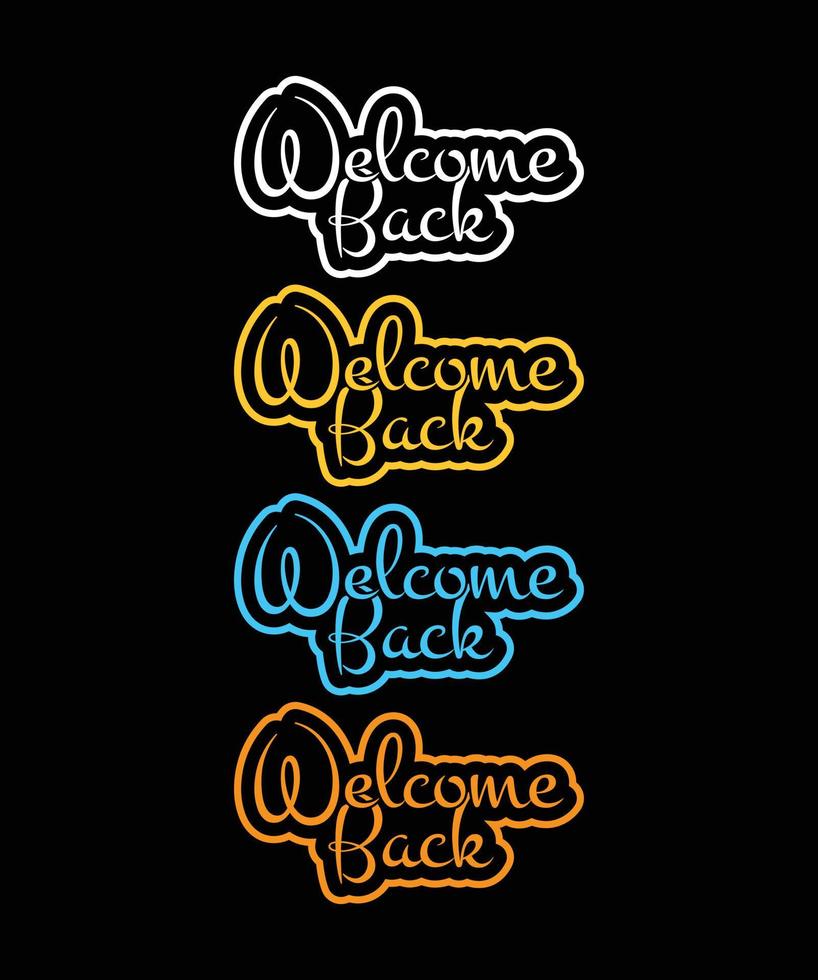 Welcome, beautiful inscription, text to decorate the invitation, banner and more. welcome, modern style vector
