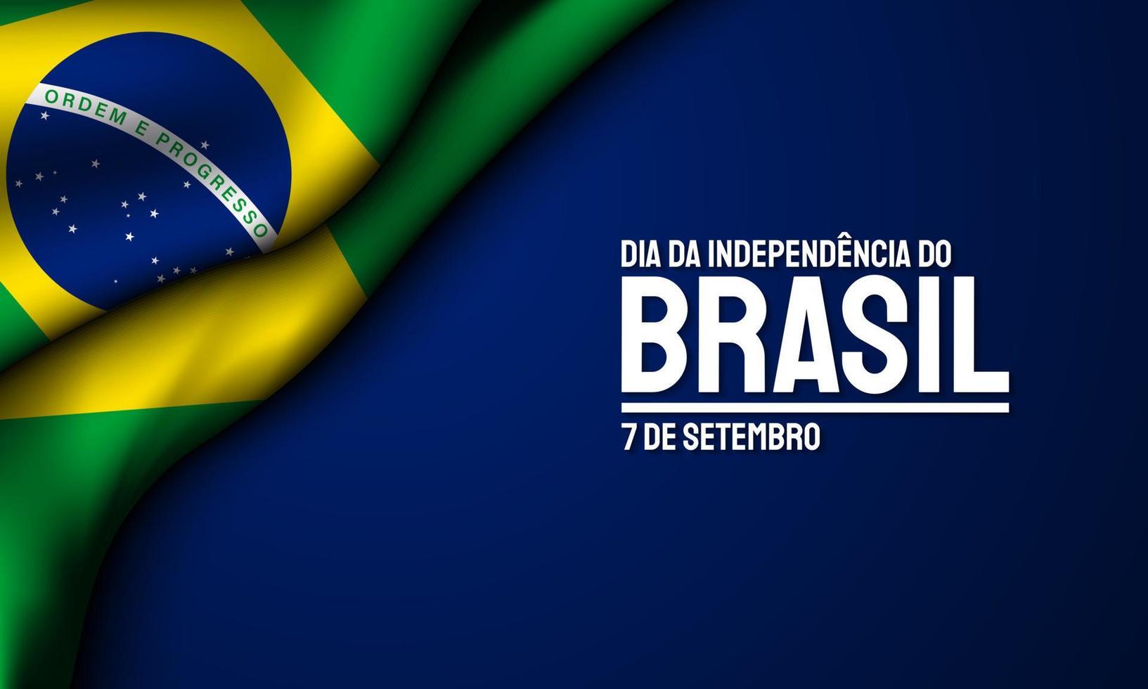 Brazil Independence Day Background Design. vector