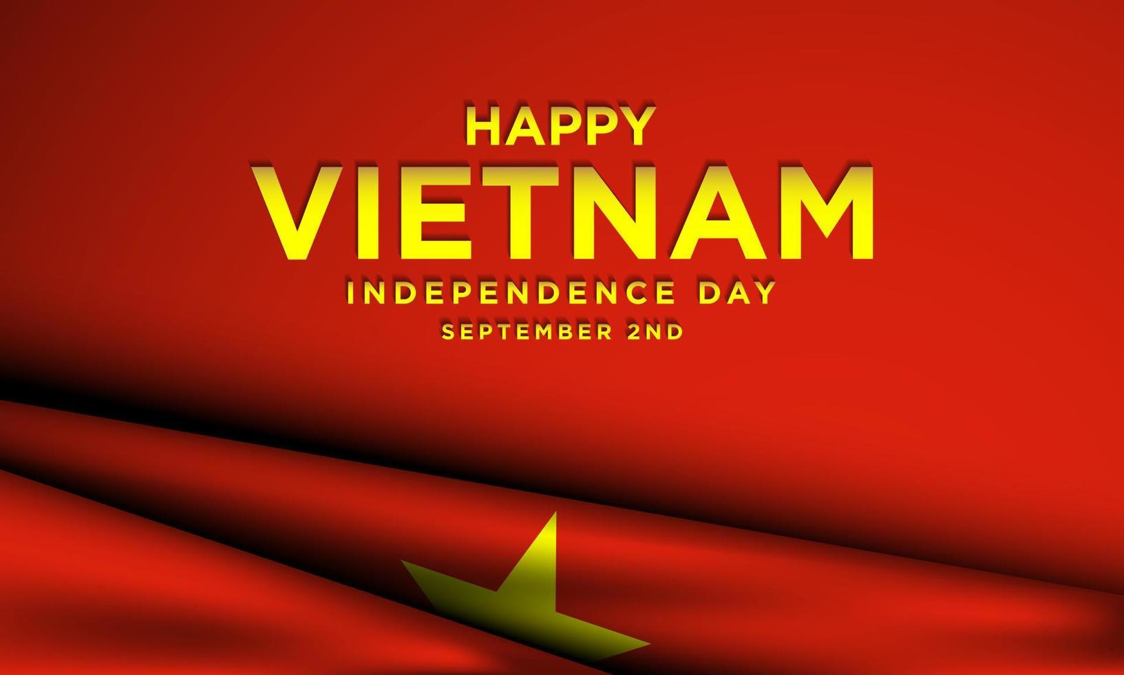 Vietnam Independence Day Background Design. vector