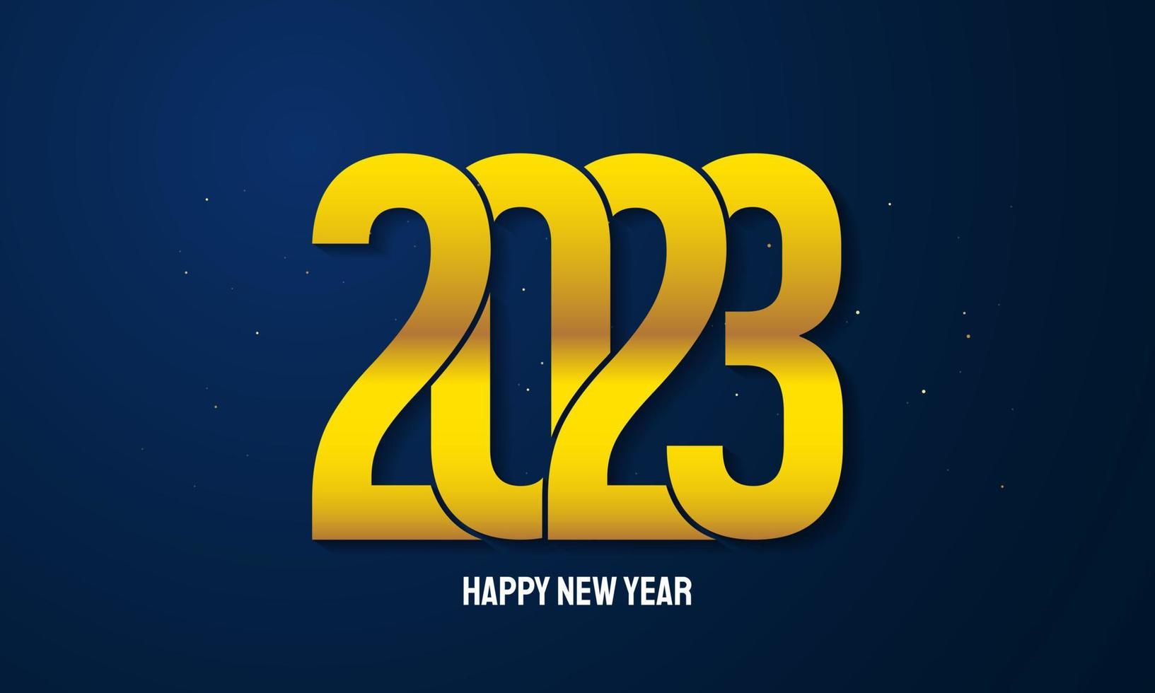 2023 Happy New Year Background Design. vector