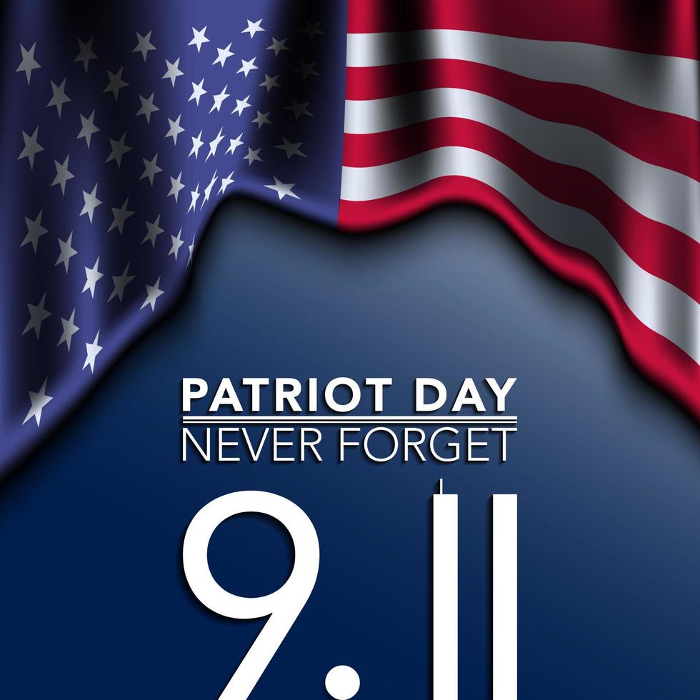 Patriot Day Background Design. vector