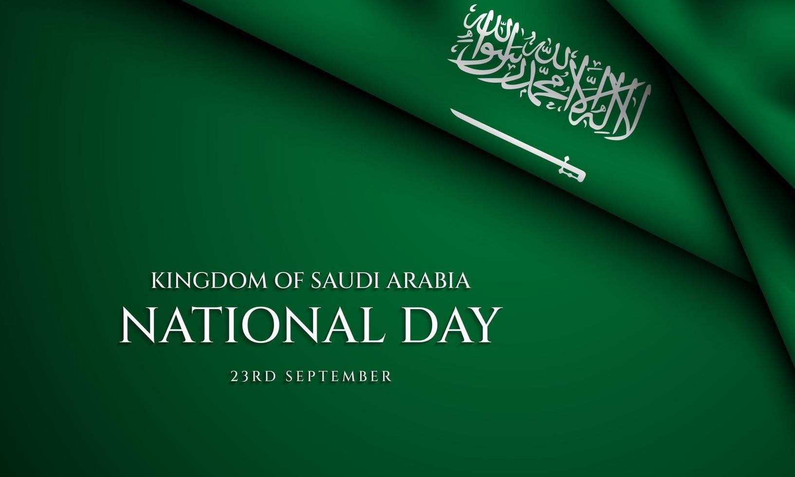 Kingdom of Saudi Arabia National Day Background Design. vector