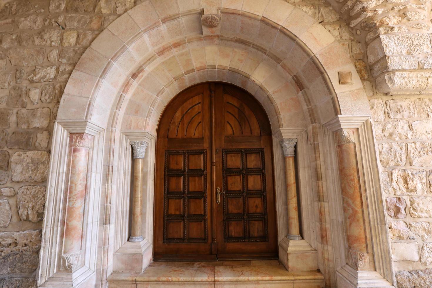 Acre Israel June 17, 2021 A door is an opening in a wall for entering and exiting a building. photo