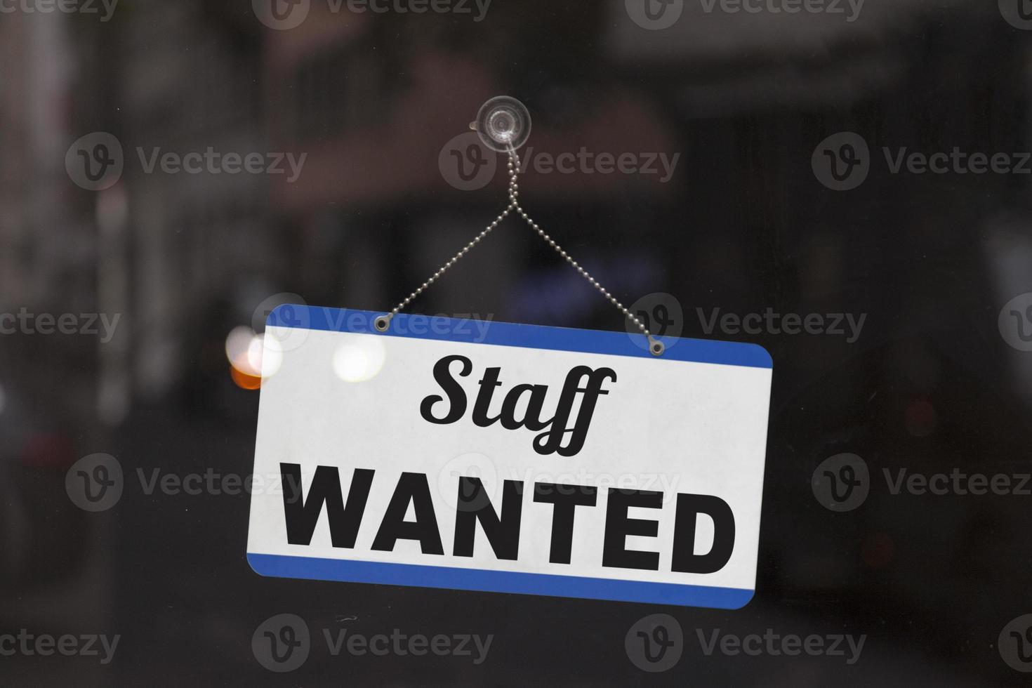 Staff wanted sign photo