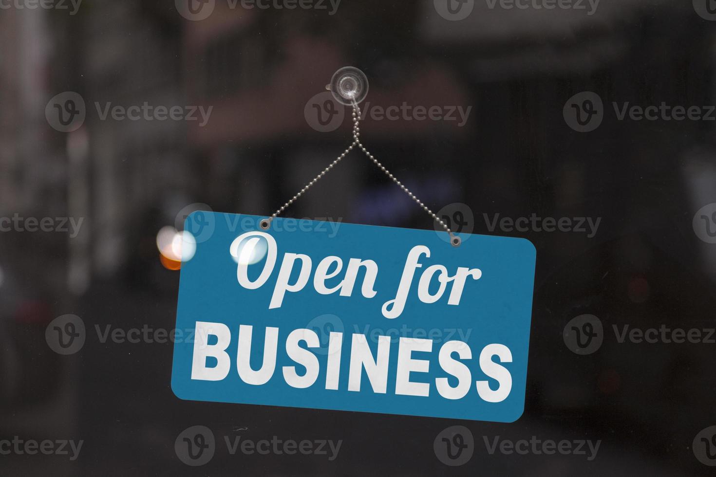 Open for business sign photo