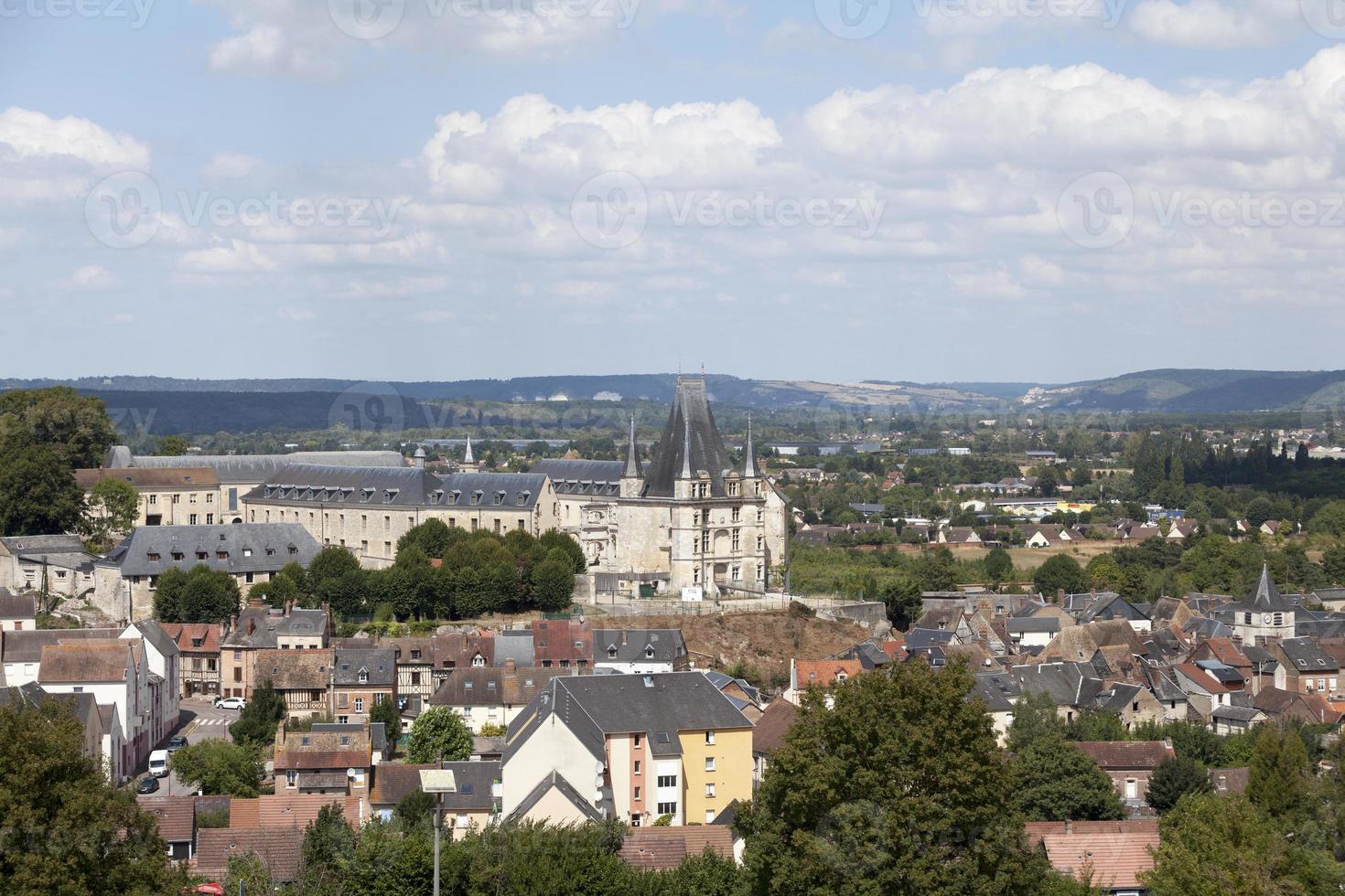 Aerial view of the Castle of Gaillon photo